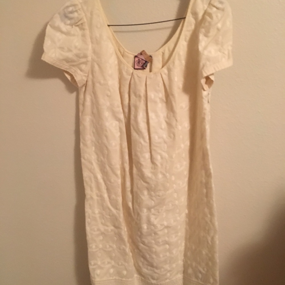 Juicy Couture Cream mini dress.